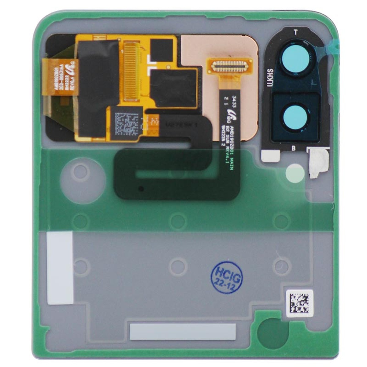 Pantalla Sub OLED con táctil sin marco para Galaxy Z Flip3 5G (F711), Purple — imagen 2