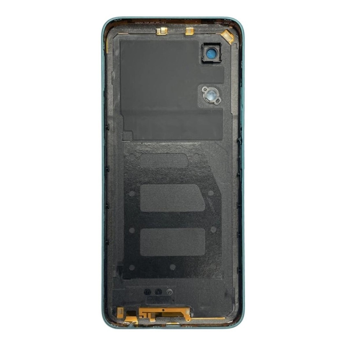 Tapa trasera con lente de cámara para ZTE Blade A34, Negro