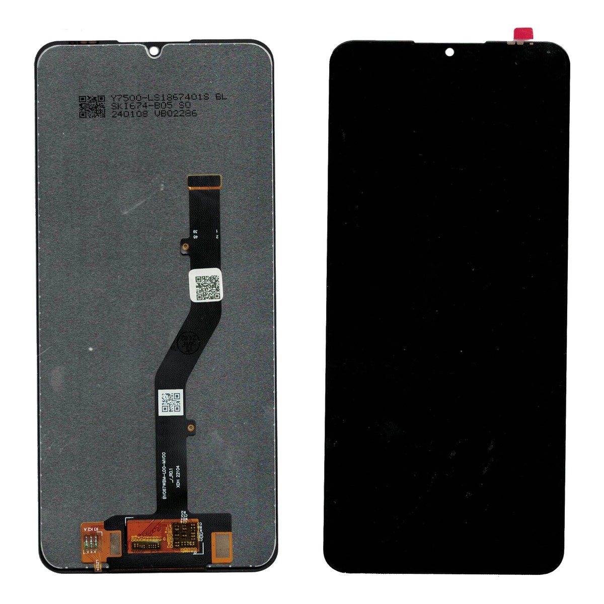 Pantalla LCD con táctil para ZTE Blade A72 / ZTE Blade V40 Vita, Negro