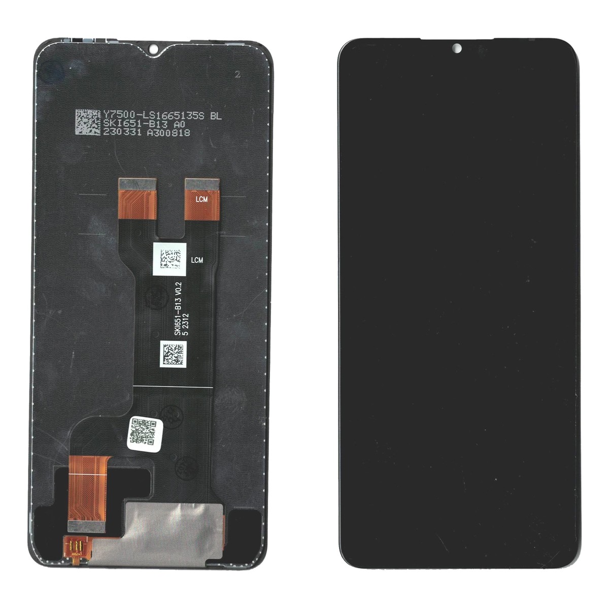 Pantalla LCD con táctil para ZTE Blade A73 5G, Negro