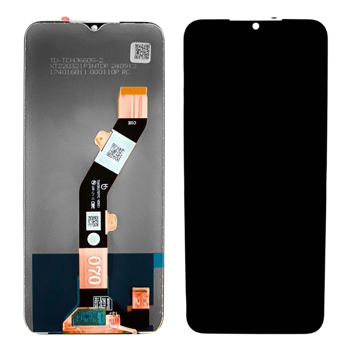 Pantalla LCD con táctil para ZTE Blade A34 / ZTE Blade A54, Negro