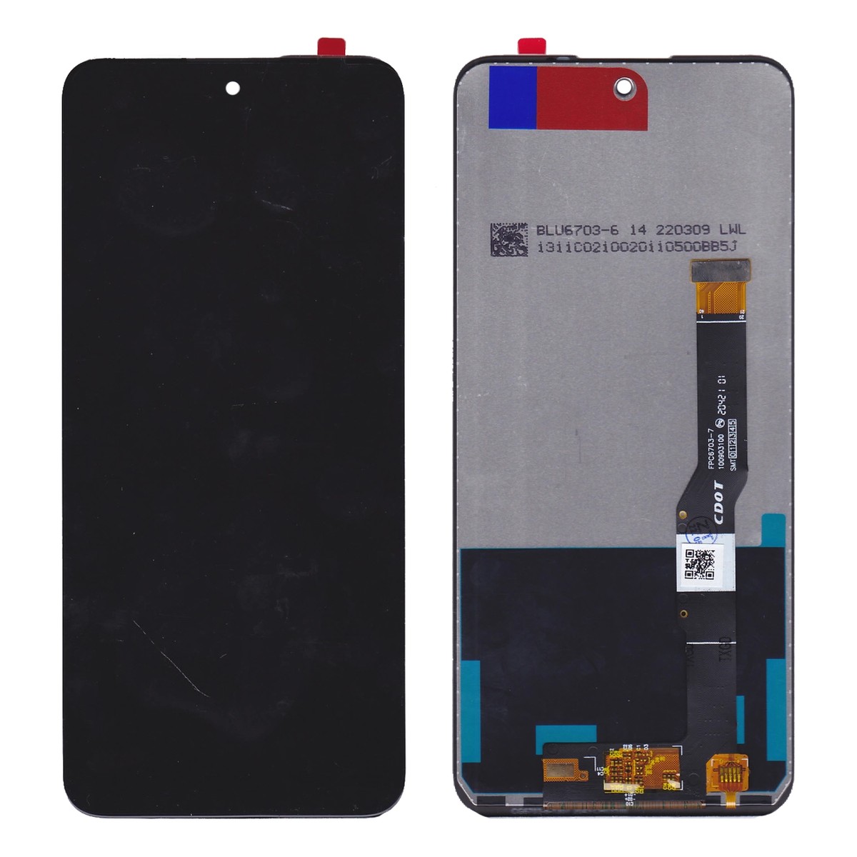Pantalla LCD con táctil para TCL 20L / TCL 20 Lite, Negro