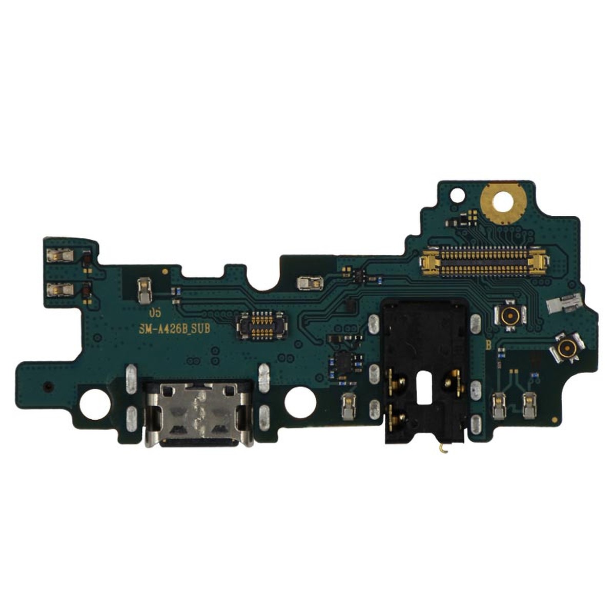 Placa de carga USB-C con jack de auriculares para Galaxy A42 5G, A426 / 2020
