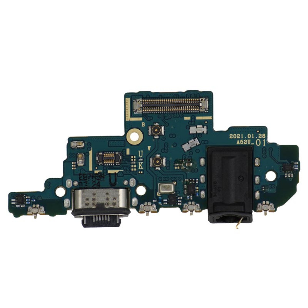Placa de carga USB-C con jack de auriculares para Galaxy A52 / Galaxy A52 5G, Versión US, A525 / A526 / 2021