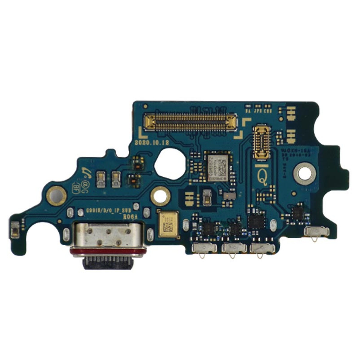 Placa de carga USB-C con lector de tarjeta SIM para Galaxy S21 (G991U), Versión US — imagen 2
