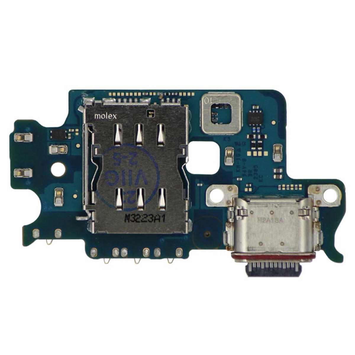 Placa de carga USB-C con lector de tarjeta SIM para Galaxy S23 Plus 5G (S916B), Versión Internacional