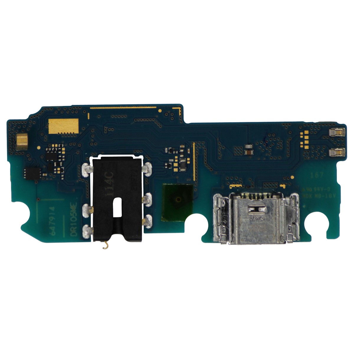 Placa de puerto de carga USB con jack de auriculares para Galaxy A02, A022 / 2020 — imagen 2