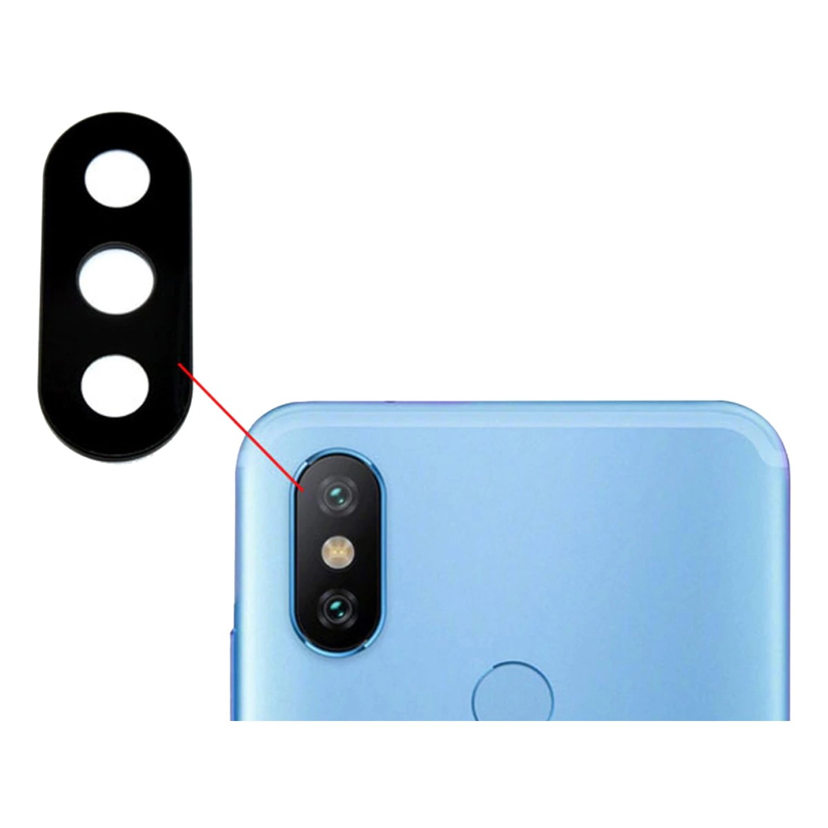 Lente de cámara trasera Xiaomi para Mi A2