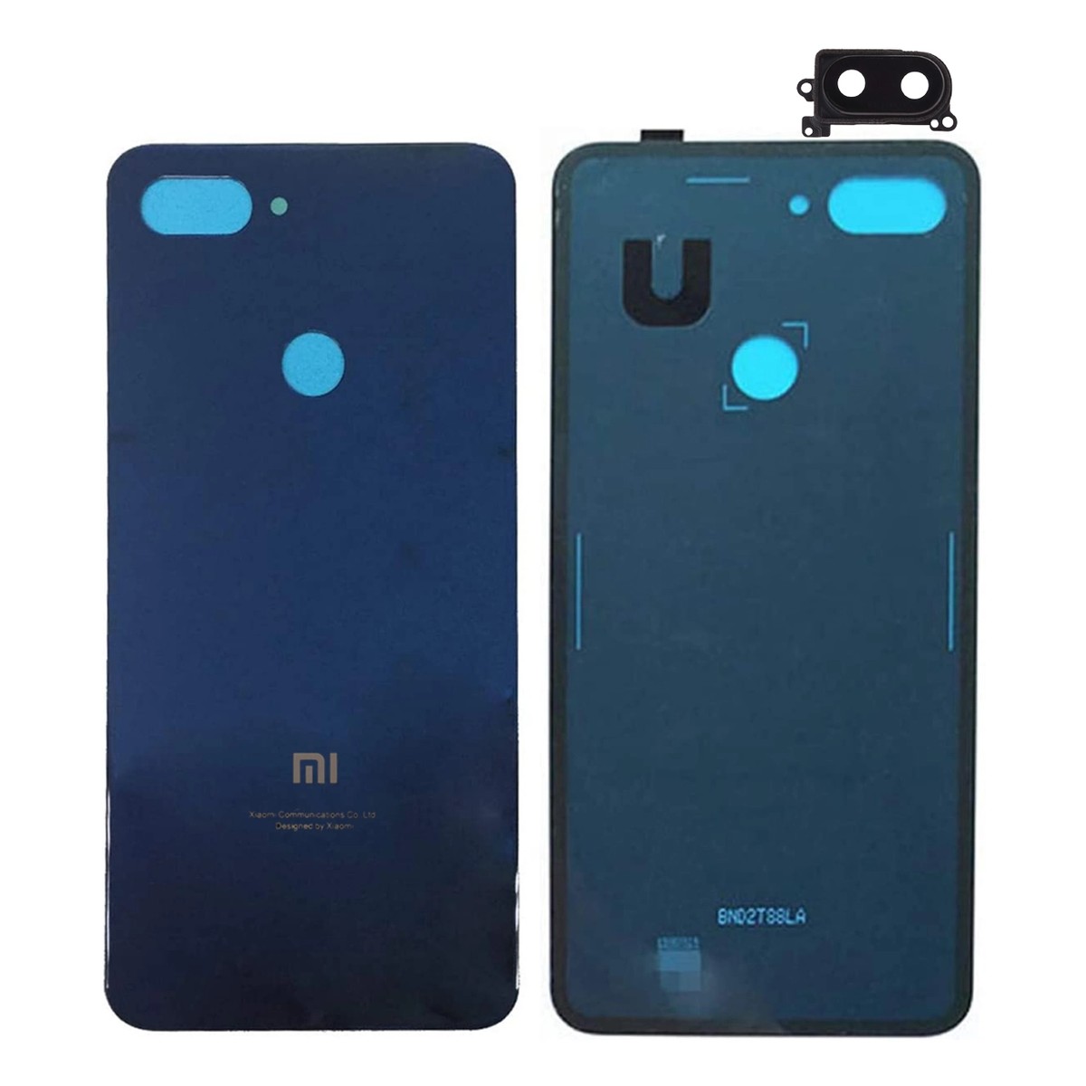 Tapa trasera con lente de cámara principal Xiaomi para Mi 8 Lite, Azul