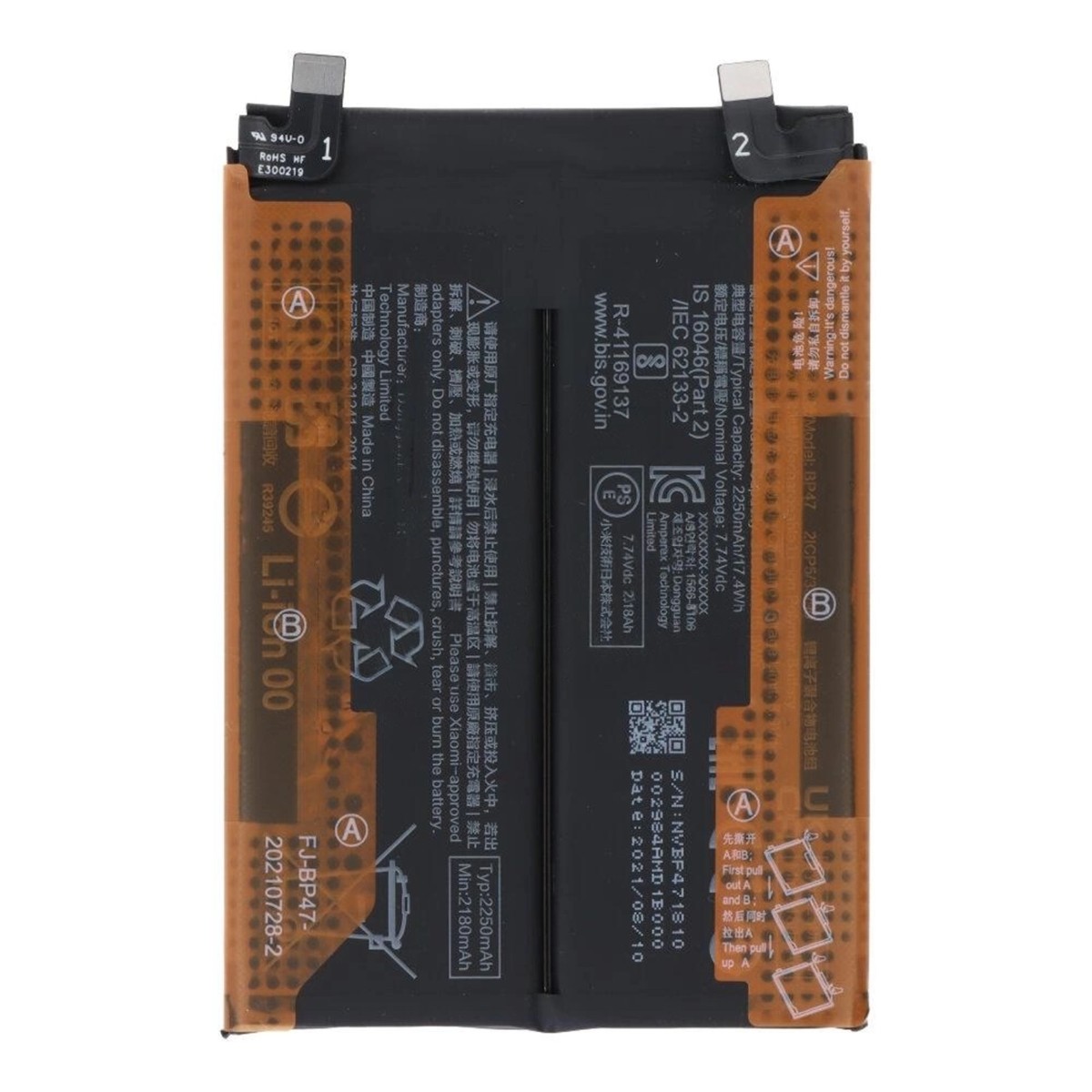 Batería Xiaomi BP47 para Redmi Note 11 Pro+ 5G