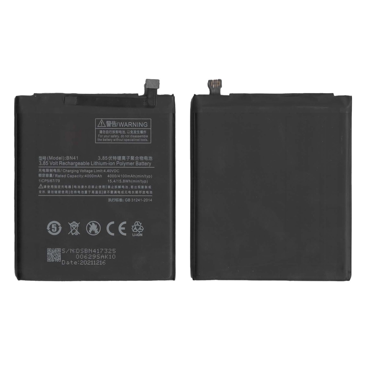 Batería Xiaomi BN41 para Redmi Note 4 / Note 4X