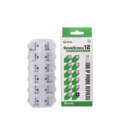 Kit de tornillos de repuesto (330 uds. set) - SC22 2UUL 12 tipos de tornillos para reparación de iPhone