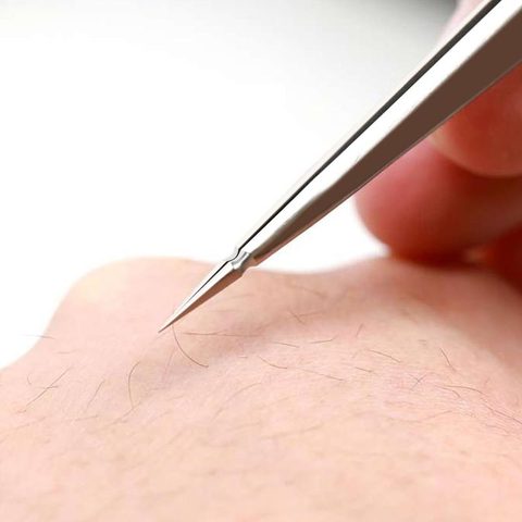 Pinzas 2UUL de aleación de titanio 3D con acabado a mano, punta recta y punta curva, para reparación de huella y alambre de puente — imagen 3