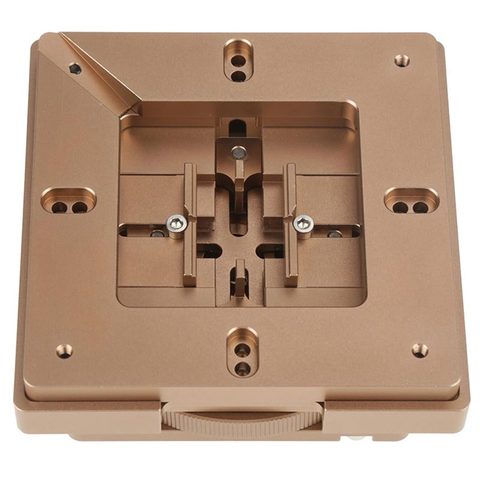 Estación de soldadura y reballing BGA 2UUL 80mm / 90mm con bloqueo automático posicionamiento preciso / ajuste multiposición con 4pcs plantillas universales — imagen 2