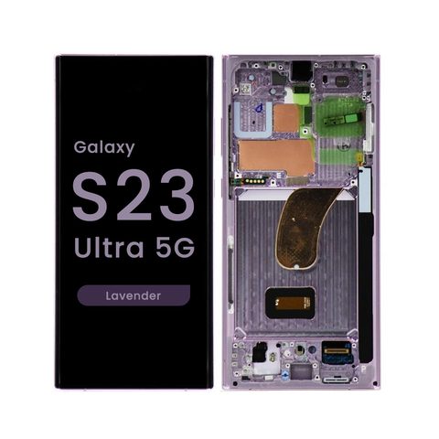 Pantalla 120Hz Soft OLED con táctil + marco Aftermarket para Galaxy S23 Ultra 5G (S918), Phantom Black — imagen 3