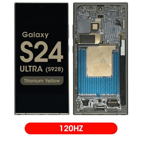 Pantalla 120Hz Soft OLED con táctil + marco Aftermarket para Galaxy S24 Ultra (S928), Titanium Black — imagen 3