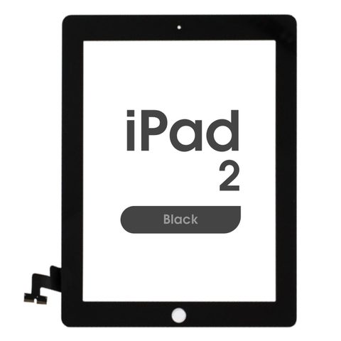 Cristal táctil con digitalizador Aftermarket para iPad 2, Black — imagen 1