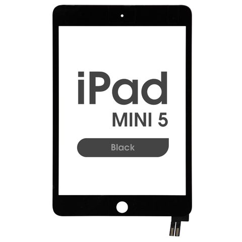 Cristal táctil con digitalizador Aftermarket para iPad Mini 5, Black — imagen 1