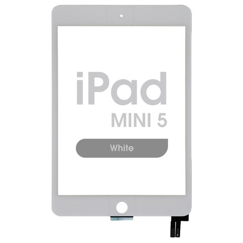 Cristal táctil con digitalizador Aftermarket para iPad Mini 5, White — imagen 1
