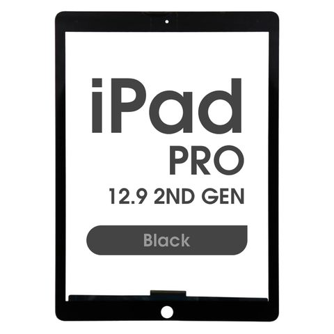 Cristal táctil con digitalizador Aftermarket para iPad Pro 12.9 2nd Gen, Black — imagen 1