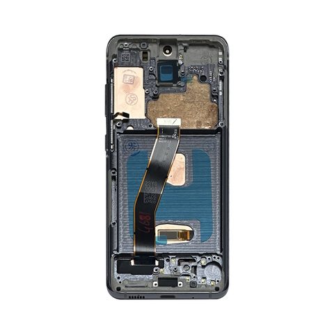 Pantalla Soft OLED con táctil + marco Aftermarket para Galaxy S20 (G980), Verizon 5G UW, Cosmic Gray — imagen 3