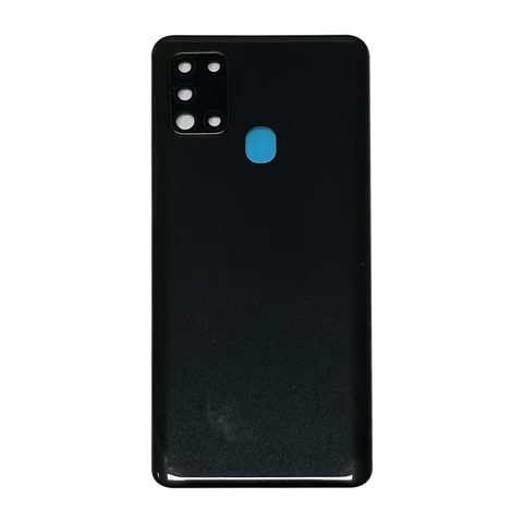 Carcasa trasera con adhesivo y lente de cámara para Galaxy A21s, A217 / 2020 / Black — imagen 1