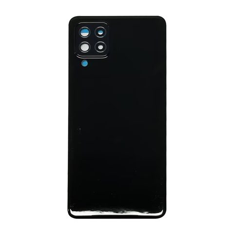 Carcasa trasera con adhesivo y lente de cámara para Galaxy A22 4G, A225 / 2021 / Black — imagen 1