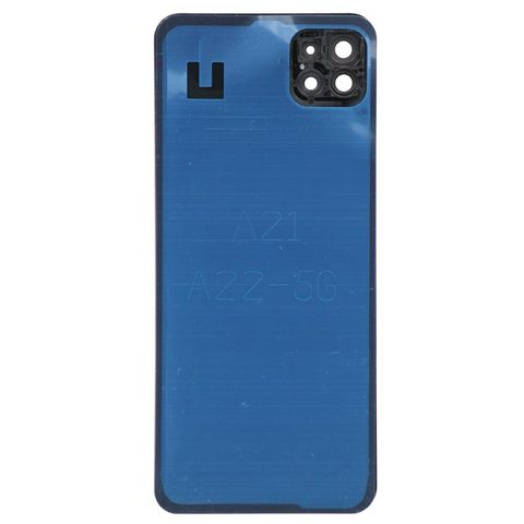 Carcasa trasera con adhesivo y lente de cámara para Galaxy A22 5G, A226 / 2021 / Gray — imagen 2