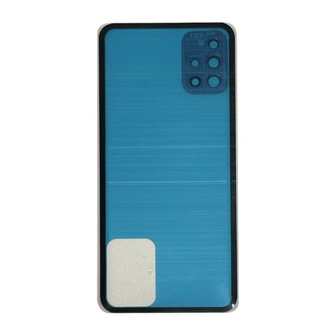Carcasa trasera con adhesivo y lente de cámara para Galaxy A71 5G, A716 / 2020 / Prism Cube Black — imagen 2