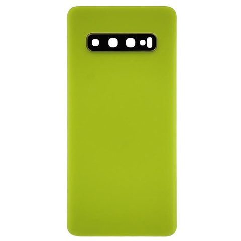 Carcasa trasera con adhesivo y lente de cámara para Galaxy S10 (G973), Canary Yellow — imagen 1