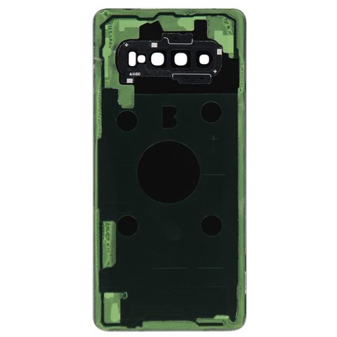 Carcasa trasera con adhesivo y lente de cámara para Galaxy S10 Plus (G975), Prism Black — imagen 2