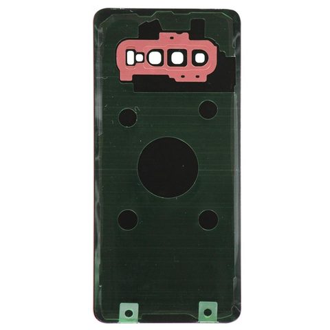 Carcasa trasera con adhesivo y lente de cámara para Galaxy S10 Plus (G975), Flamingo Pink — imagen 2