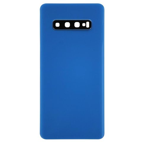 Carcasa trasera con adhesivo y lente de cámara para Galaxy S10 Plus (G975), Prism Blue — imagen 1