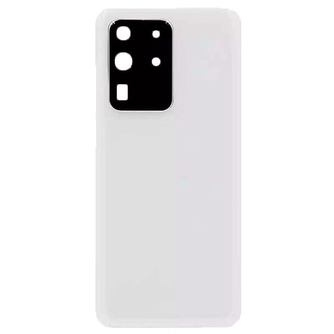 Carcasa trasera con adhesivo y lente de cámara para Galaxy S20 Ultra (G988), Cloud White — imagen 1