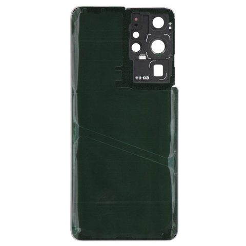 Carcasa trasera con adhesivo y lente de cámara para Galaxy S21 Ultra 5G (G998), Phantom Titanium — imagen 2