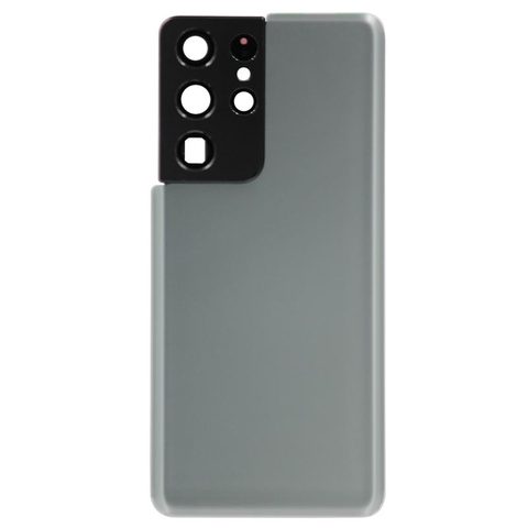 Carcasa trasera con adhesivo y lente de cámara para Galaxy S21 Ultra 5G (G998), Phantom Titanium — imagen 1