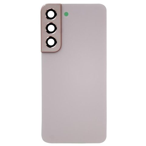 Carcasa trasera con adhesivo y lente de cámara para Galaxy S22 5G (S901), Pink Gold — imagen 1
