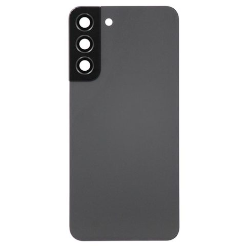 Carcasa trasera con adhesivo y lente de cámara para Galaxy S22 Plus 5G (S906), Phantom Black — imagen 1
