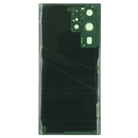 Carcasa trasera con adhesivo y lente de cámara para Galaxy S22 Ultra 5G (S908), Phantom Black — imagen 2