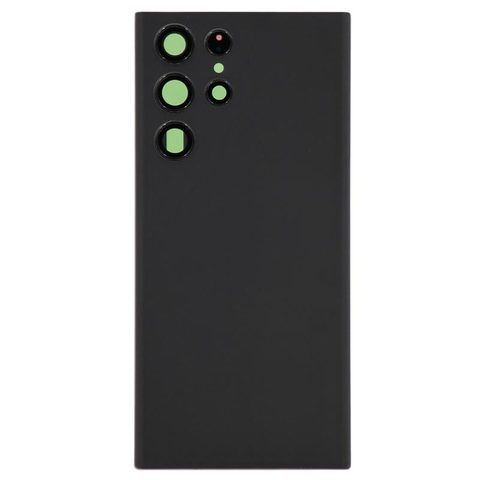 Carcasa trasera con adhesivo y lente de cámara para Galaxy S22 Ultra 5G (S908), Phantom Black — imagen 1