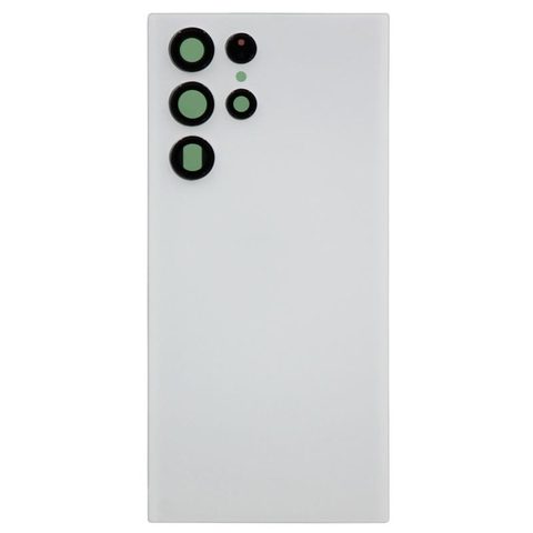 Carcasa trasera con adhesivo y lente de cámara para Galaxy S22 Ultra 5G (S908), Phantom White — imagen 1