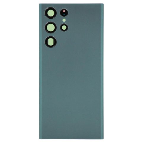 Carcasa trasera con adhesivo y lente de cámara para Galaxy S22 Ultra 5G (S908), Green — imagen 1
