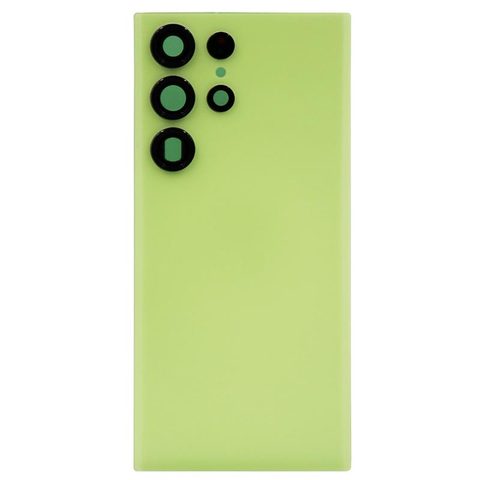 Carcasa trasera con adhesivo y lente de cámara para Galaxy S23 Ultra 5G (S918), Lime — imagen 1