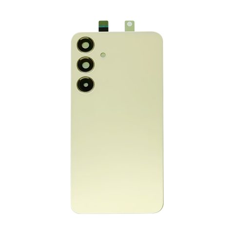 Carcasa trasera con adhesivo y lente de cámara para Galaxy S24 Plus 5G (S926), Amber Yellow — imagen 1