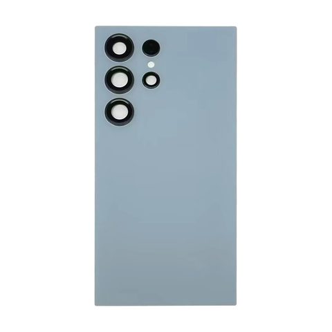 Carcasa trasera con adhesivo y lente de cámara para Galaxy S24 Ultra (S928), Titanium Blue — imagen 1