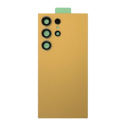 Carcasa trasera con adhesivo y lente de cámara para Galaxy S24 Ultra (S928), Titanium Orange — imagen 1