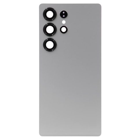 Carcasa trasera con adhesivo y lente de cámara para Galaxy S25 Ultra 5G (S938), Titanium White Silver — imagen 1