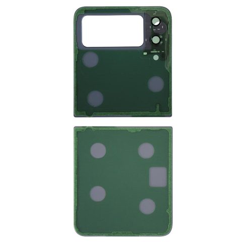 Carcasa trasera con adhesivo y lente de cámara para Galaxy Z Flip 4 (F721), Blue — imagen 2