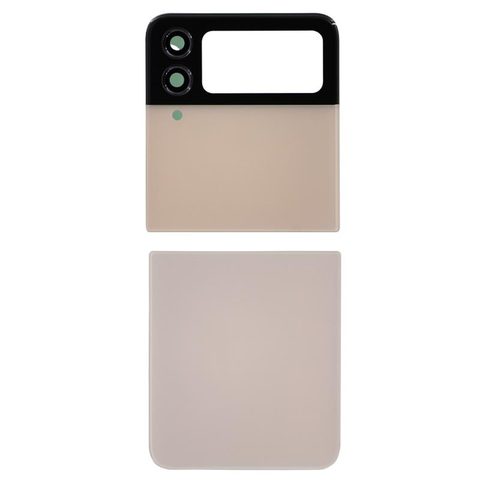 Carcasa trasera con adhesivo y lente de cámara para Galaxy Z Flip 4 (F721), Pink Gold — imagen 1