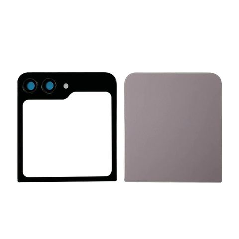Carcasa trasera con adhesivo y lente de cámara para Galaxy Z Flip 5 5G (F731), Lavender — imagen 1